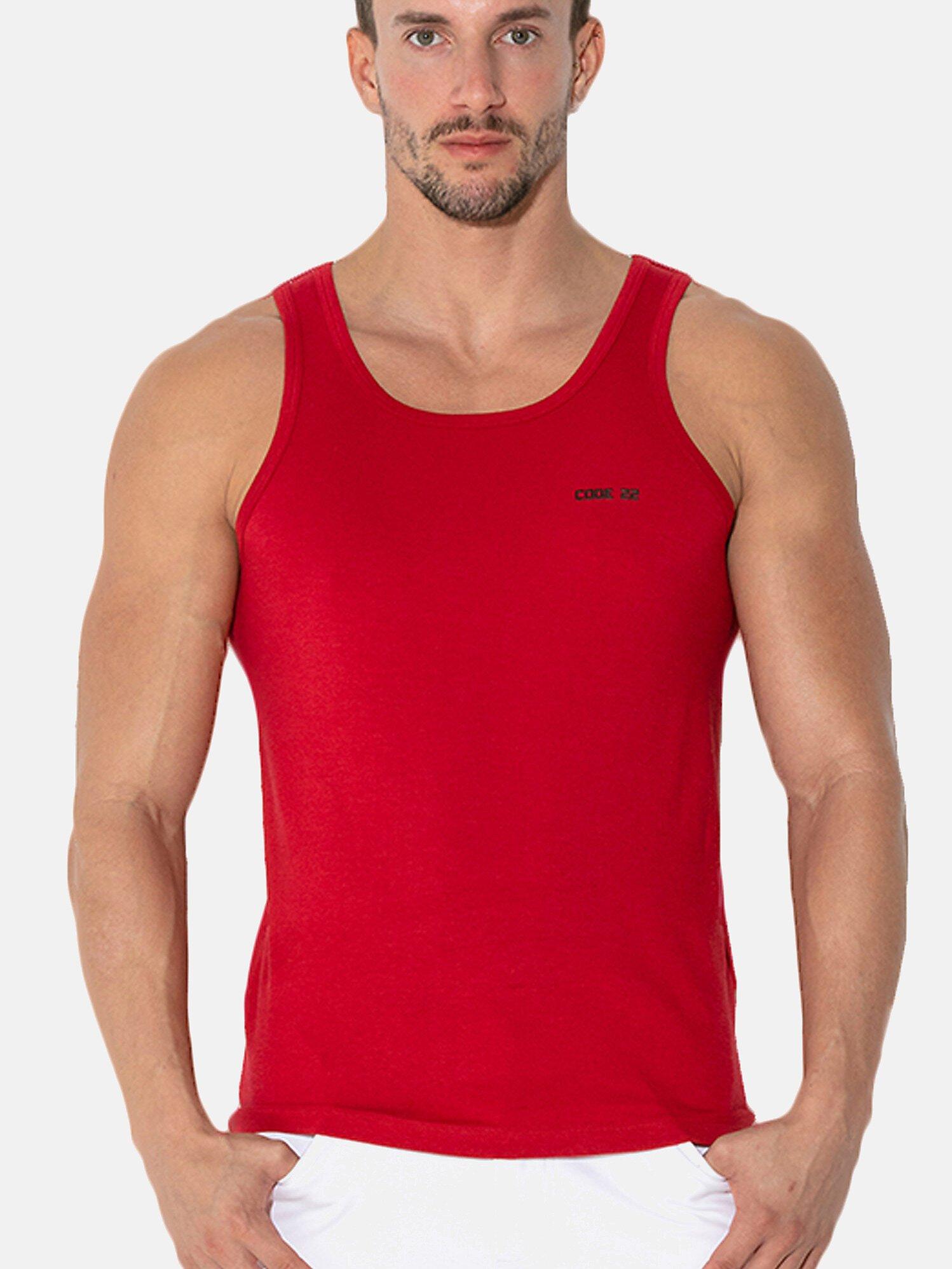 Image of Tanktop Basic Unisex Rot Bunt XL
