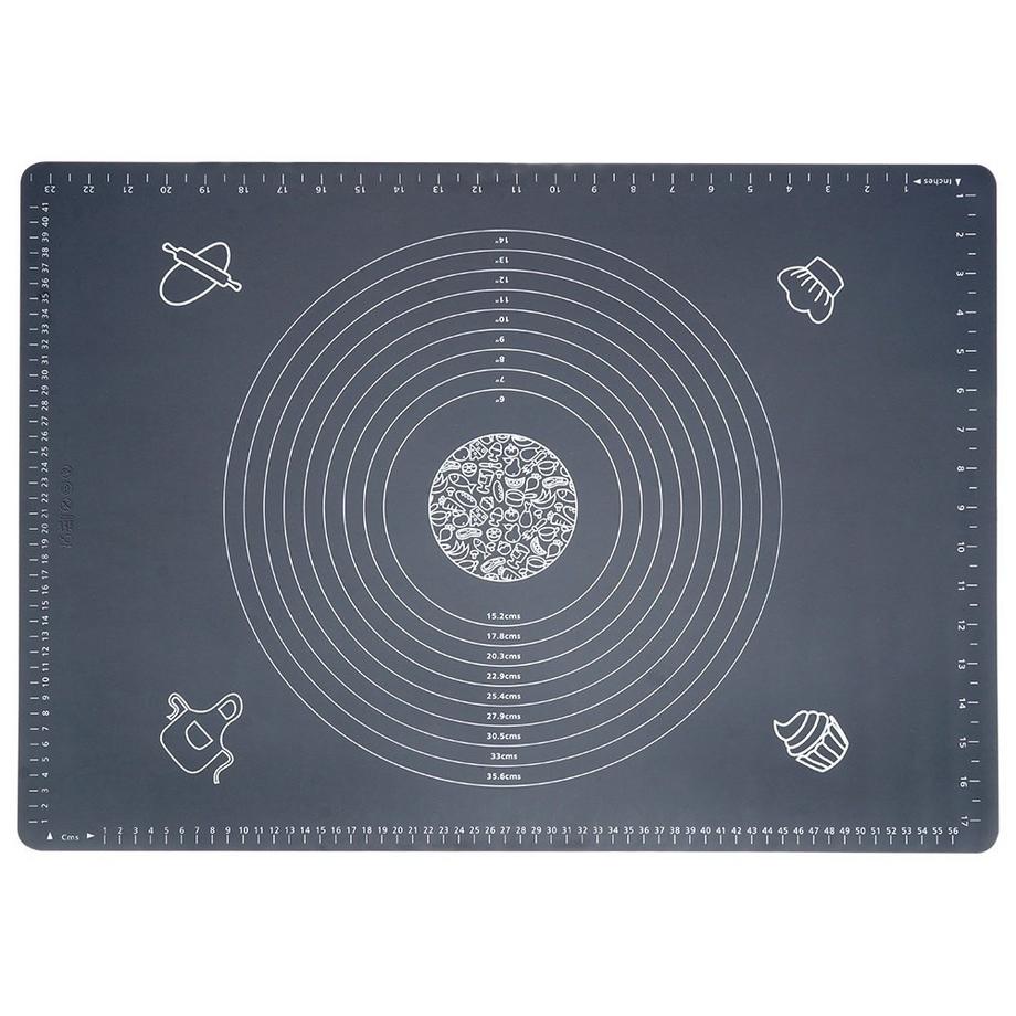 B2X  Tapis de cuisson en silicone : peu de farine, peu encombrant, enroulable 
