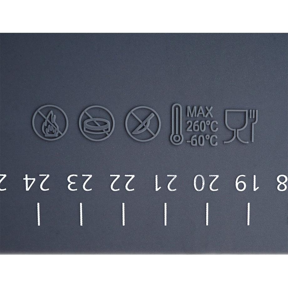 B2X  Tapis de cuisson en silicone : peu de farine, peu encombrant, enroulable 