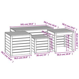 VidaXL Gartenbox set kiefernholz  