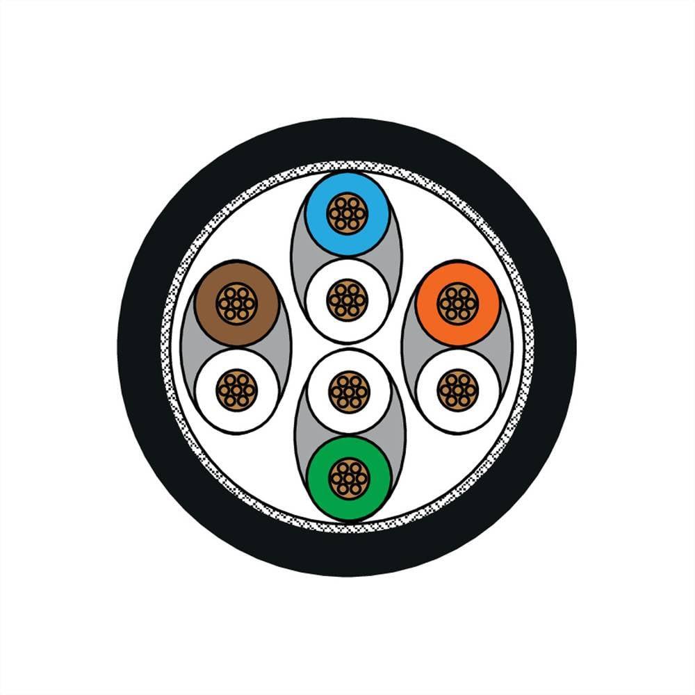 METZ CONNECT  RJ45 Cavo di rete, cavo patch CAT 6A S/FTP 15.00 m Grigio con protezione 