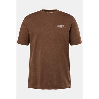 Sthuge  T-shirt STHUGE con stampa, scollo a girocollo e mezze maniche marrone cacao 