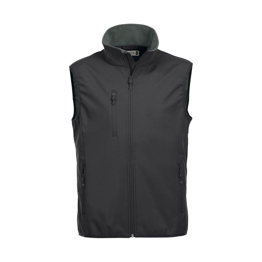 Image of Basic Weste Herren Schwarz 5XL