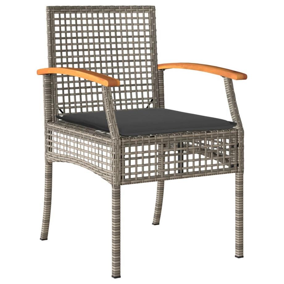 VidaXL Ensemble de salle à manger de jardin rotin synthétique  