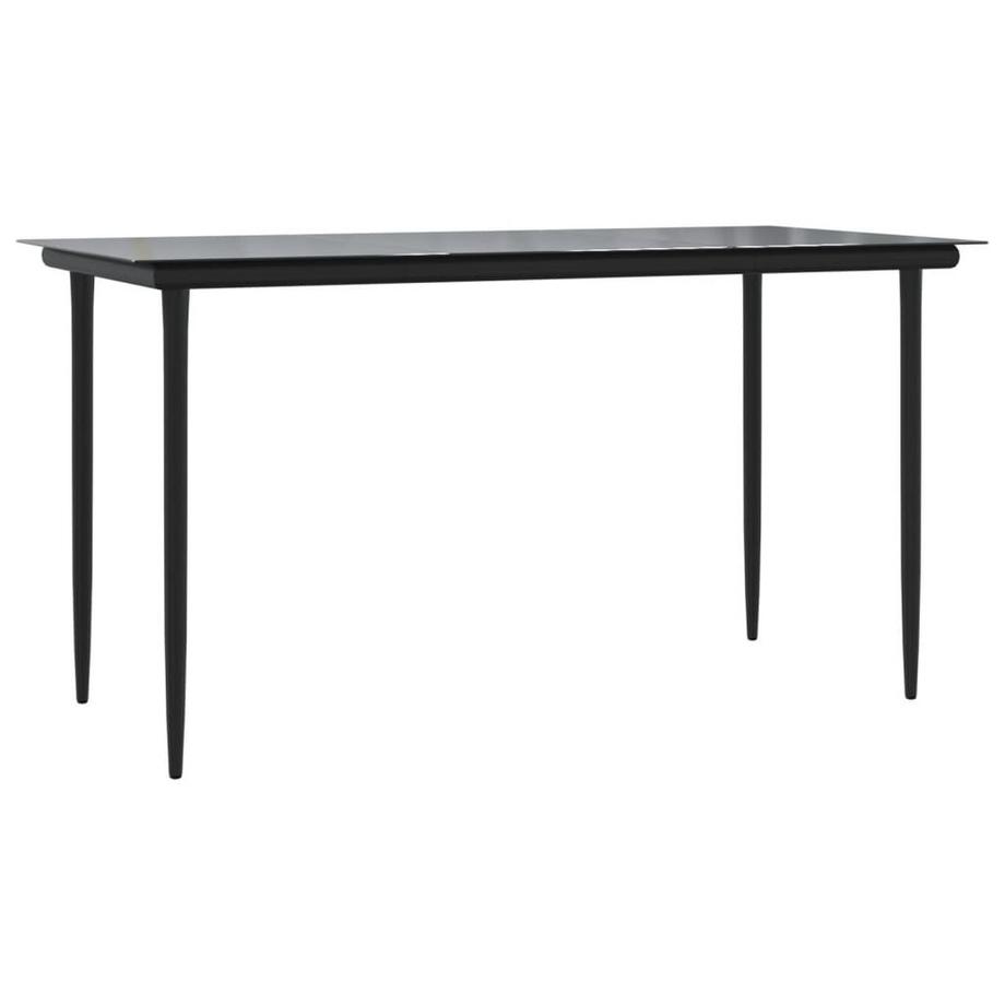 VidaXL Ensemble de salle à manger de jardin rotin synthétique  