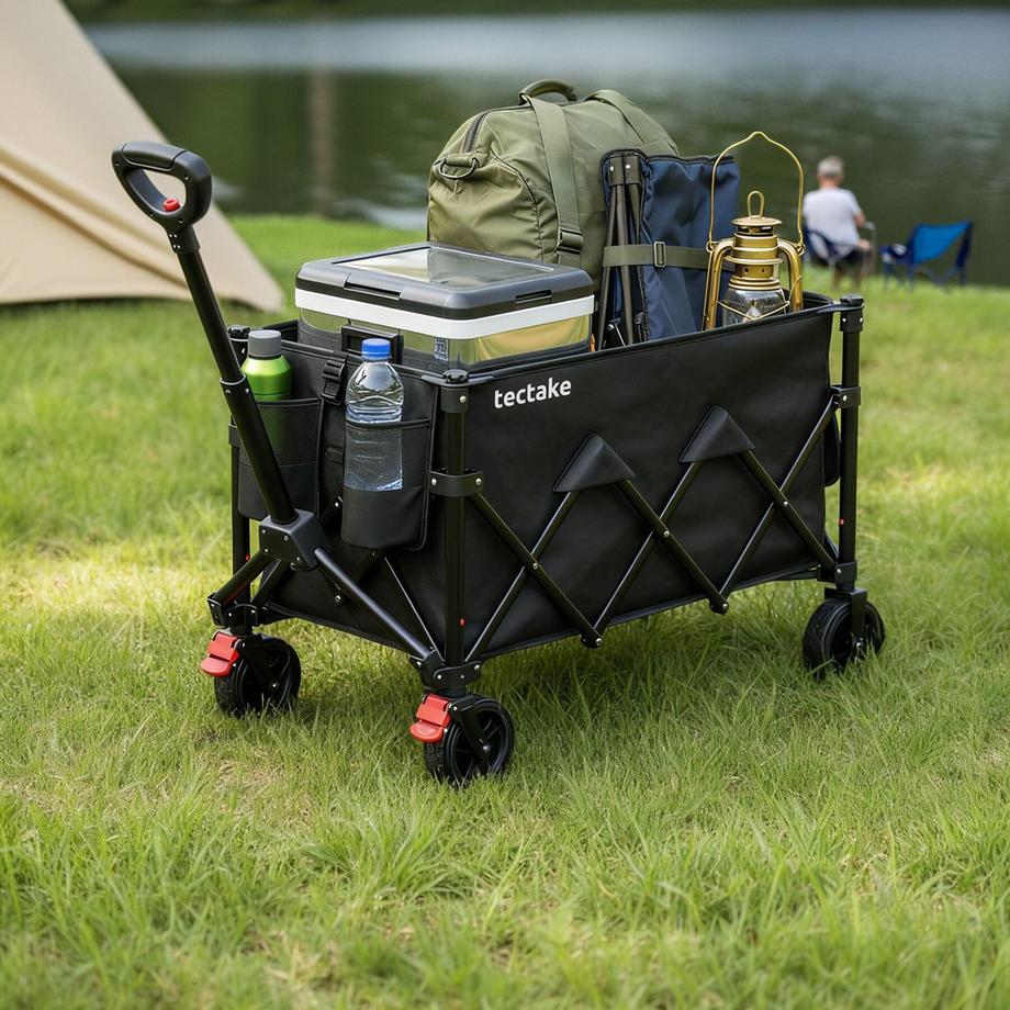 Tectake Chariot à bras ROLLRIDER pliable et compact 150 L  