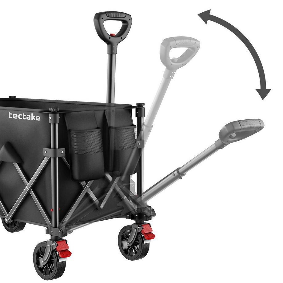 Tectake Chariot à bras ROLLRIDER pliable et compact 150 L  