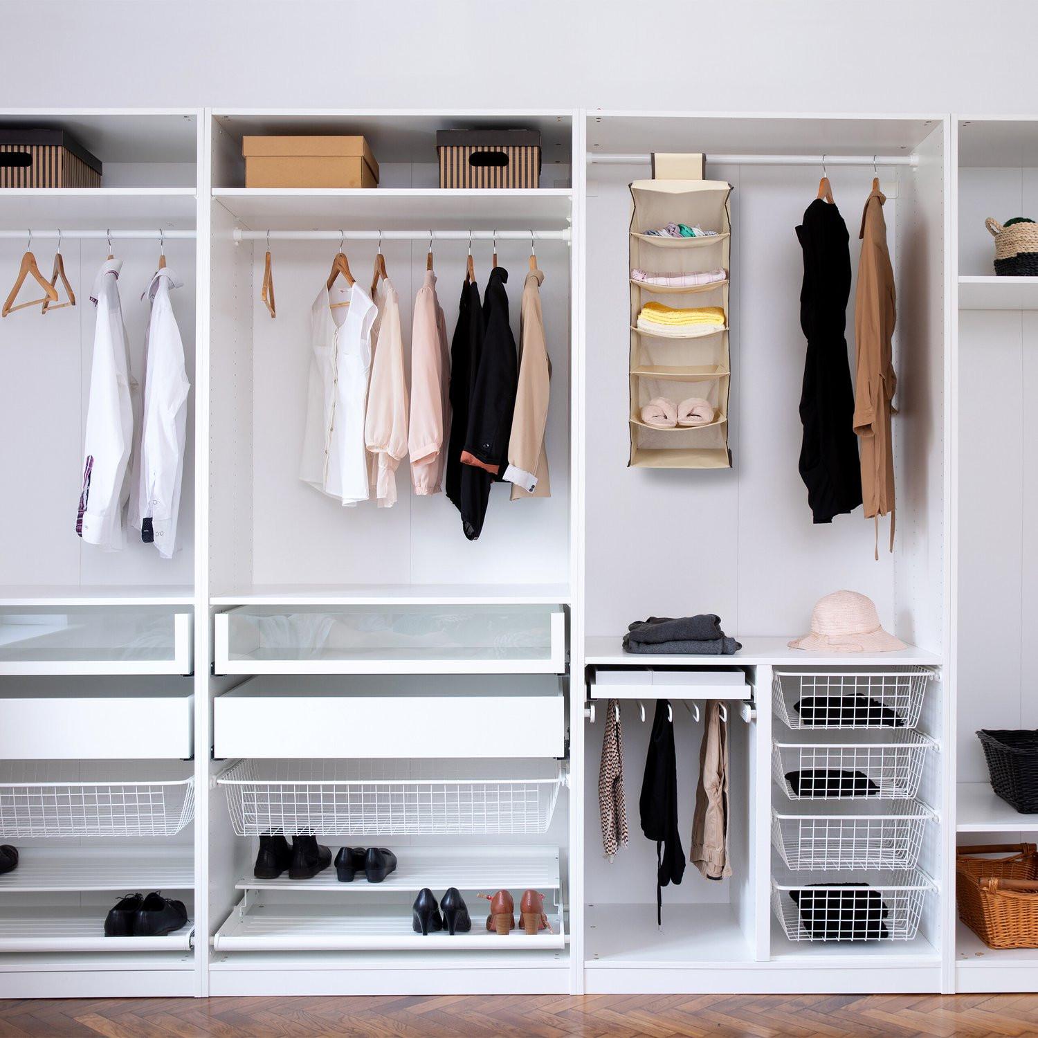 B2X Hängeregal Kleiderschrank 6 Fächer  