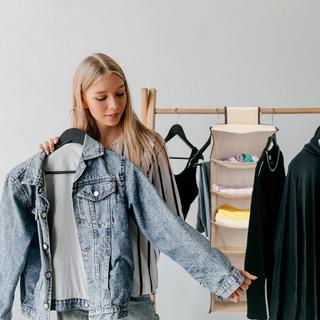 B2X Hängeregal Kleiderschrank 6 Fächer  