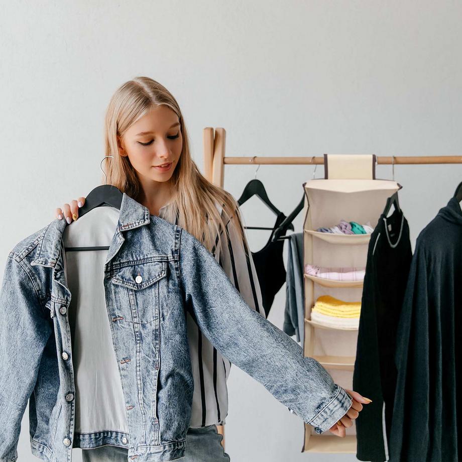 B2X Hängeregal Kleiderschrank 6 Fächer  