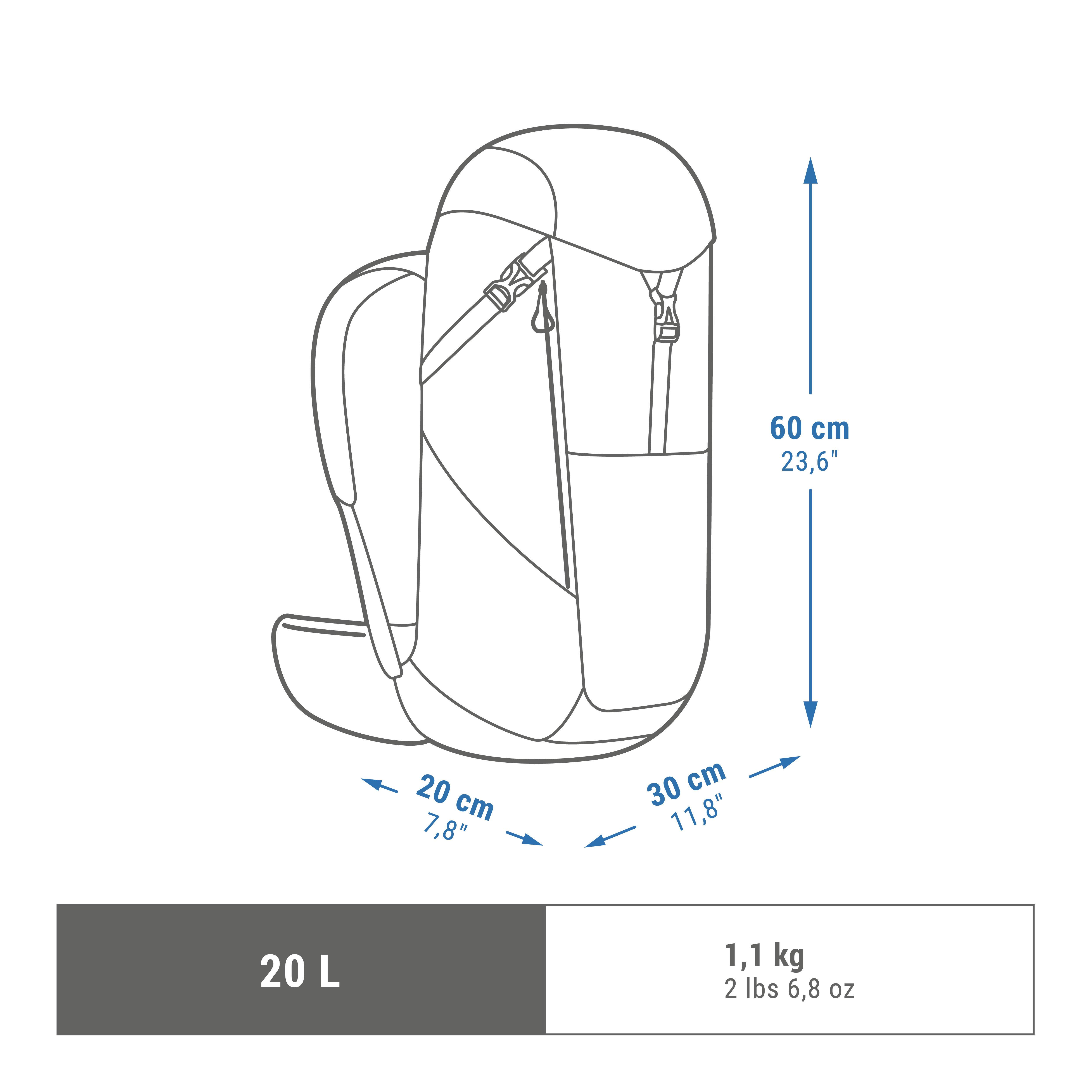 QUECHUA BACKPACK MH500 20L Rucksack - MH500 