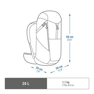 QUECHUA BACKPACK MH500 20L Sac à dos - MH500 