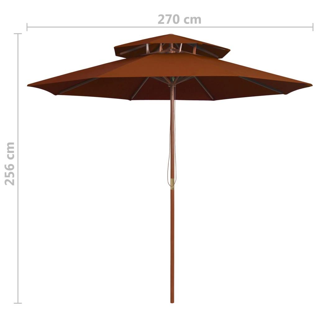 VidaXL Parasol de jardin  