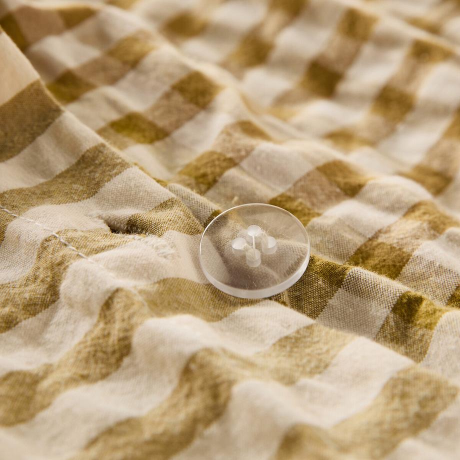 La Redoute Intérieurs Housse couette coton seersucker Cottage absinthe  