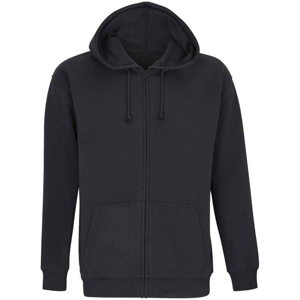 Image of Carter Hoodie Mit Durchgehendem Reißverschluss Herren Schwarz XXL