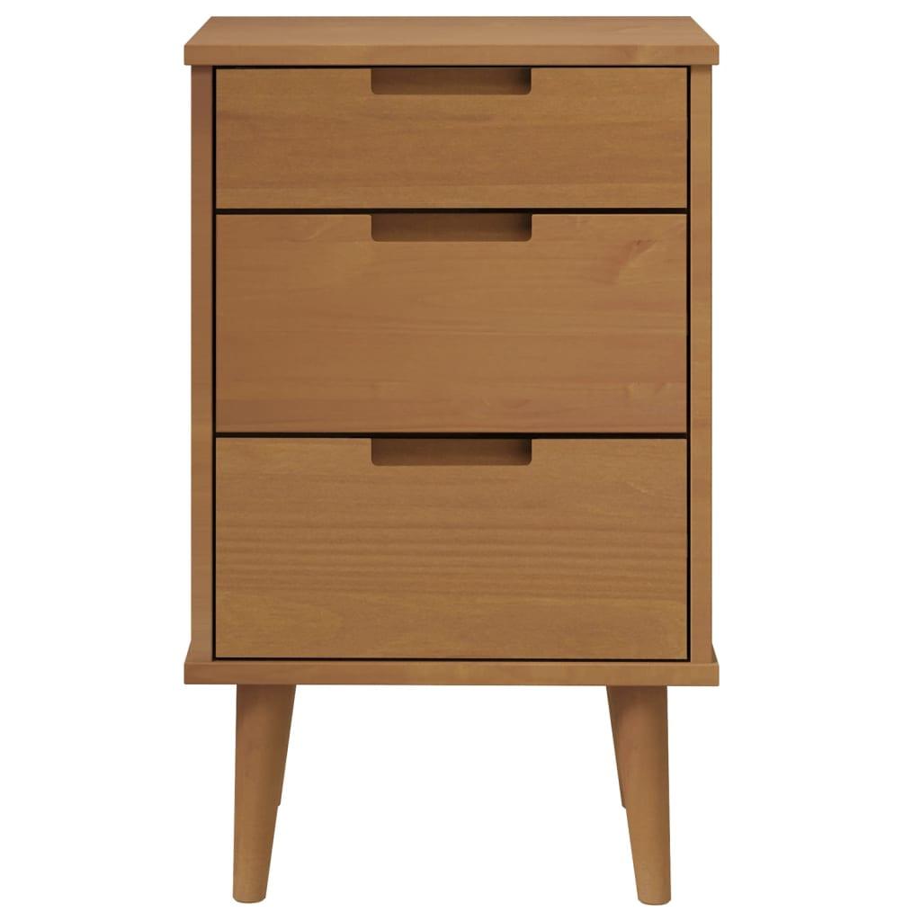 VidaXL Armoire de chevet bois de pin  