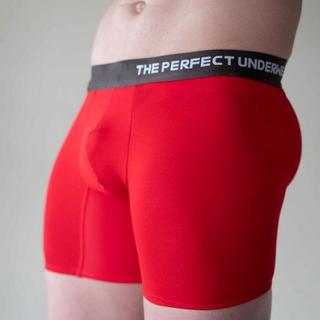 The Perfect Underwear  Bambus Boxer-shorts, rosso (3 Stk. pro Pack), Größe L 