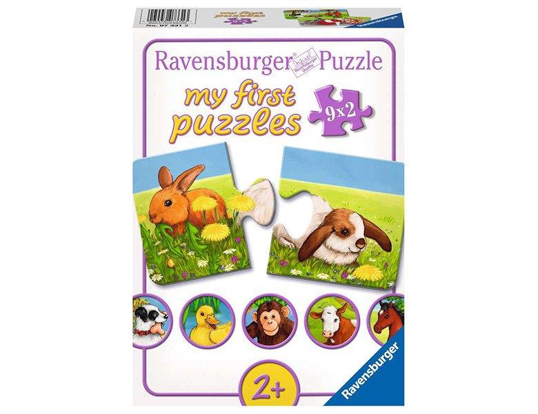 Image of Lieve dieren - My First puzzles - 9x2 stukjes - kinderpuzzel