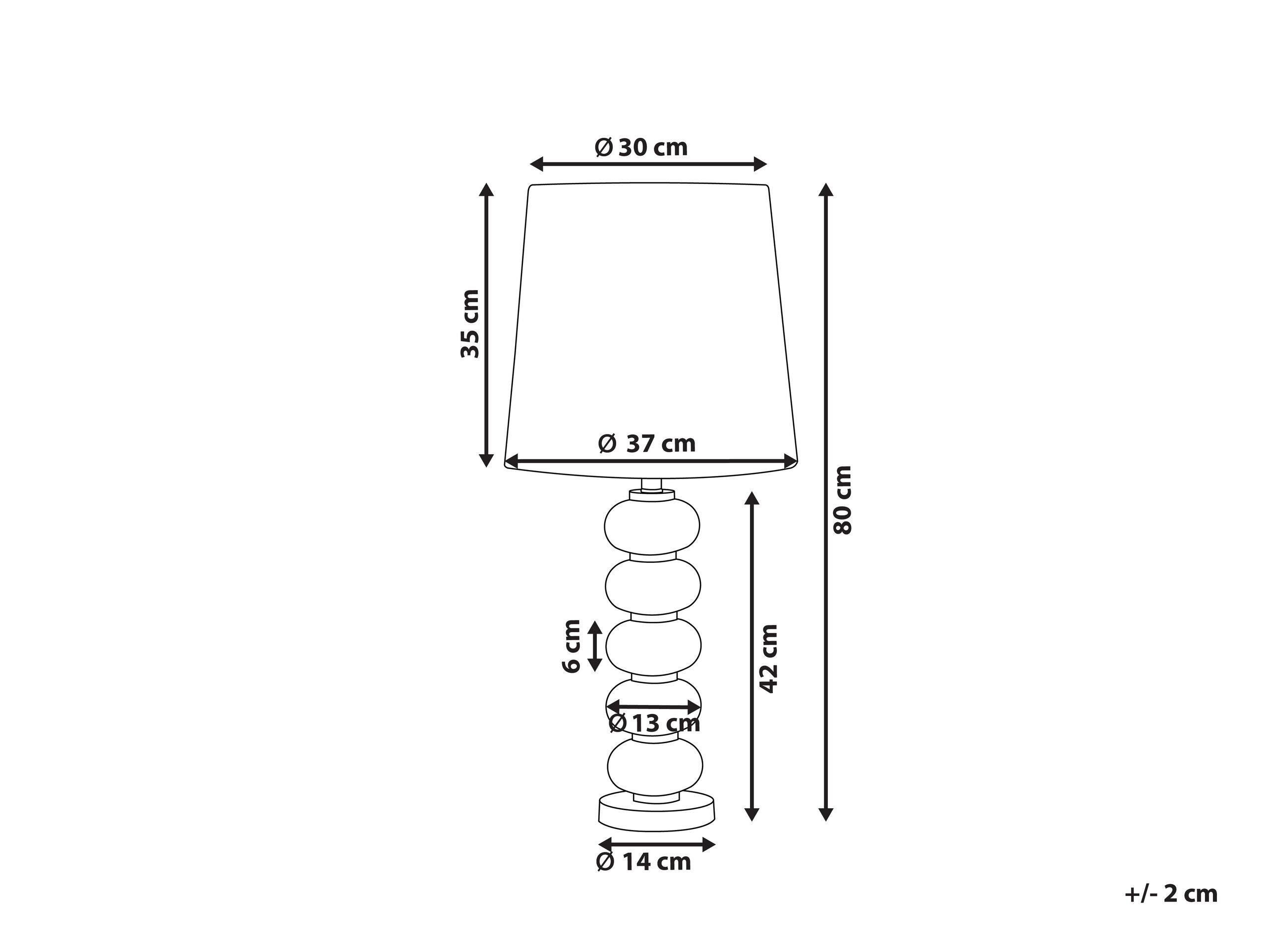 Beliani Lampe à poser en Acier Glamour FRIO  