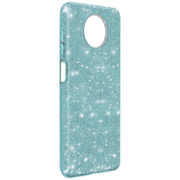 Avizar  Cover Glitter Redmi Note 9T 5G Turchese 