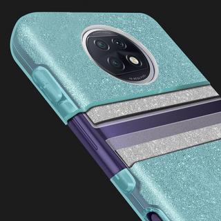 Avizar  Cover Glitter Redmi Note 9T 5G Turchese 