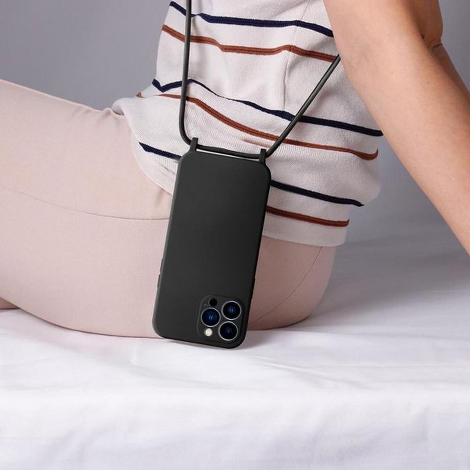 Avizar  Coque cordon iPhone 13 Pro Max Noir 