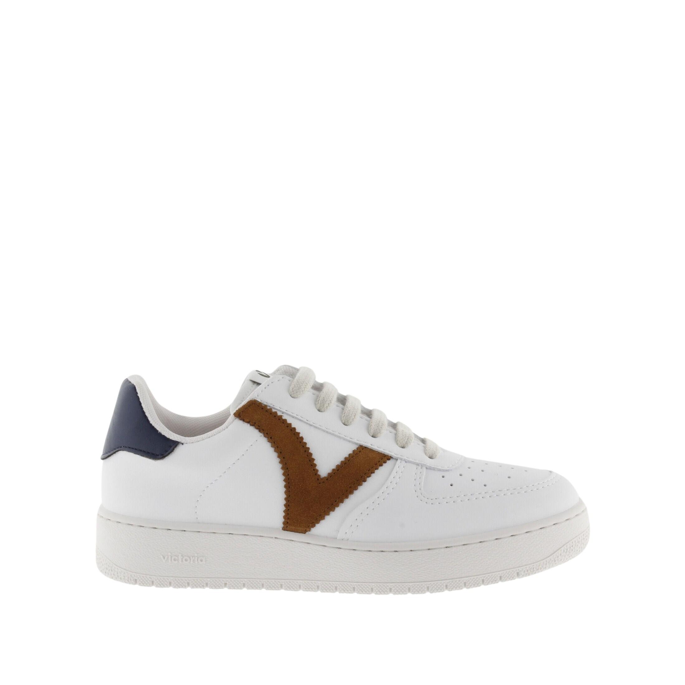 Image of Sneaker In Lederoptik Mit Kontrastfarbe Damen Madrid Damen 41