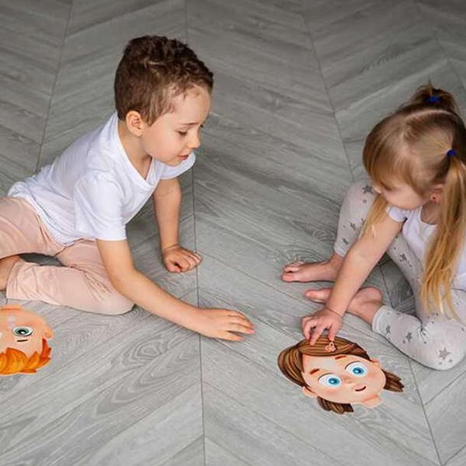 Montessori  Lernspiel für Kleinkinder. Karten mit Klettverschluss - Gefühle - Emotions Montessori® by Far far land 