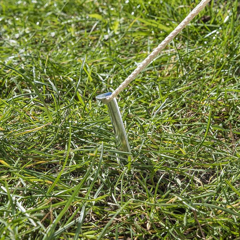 Pricenet  Picchetto semitondo in alluminio da 22 cm 