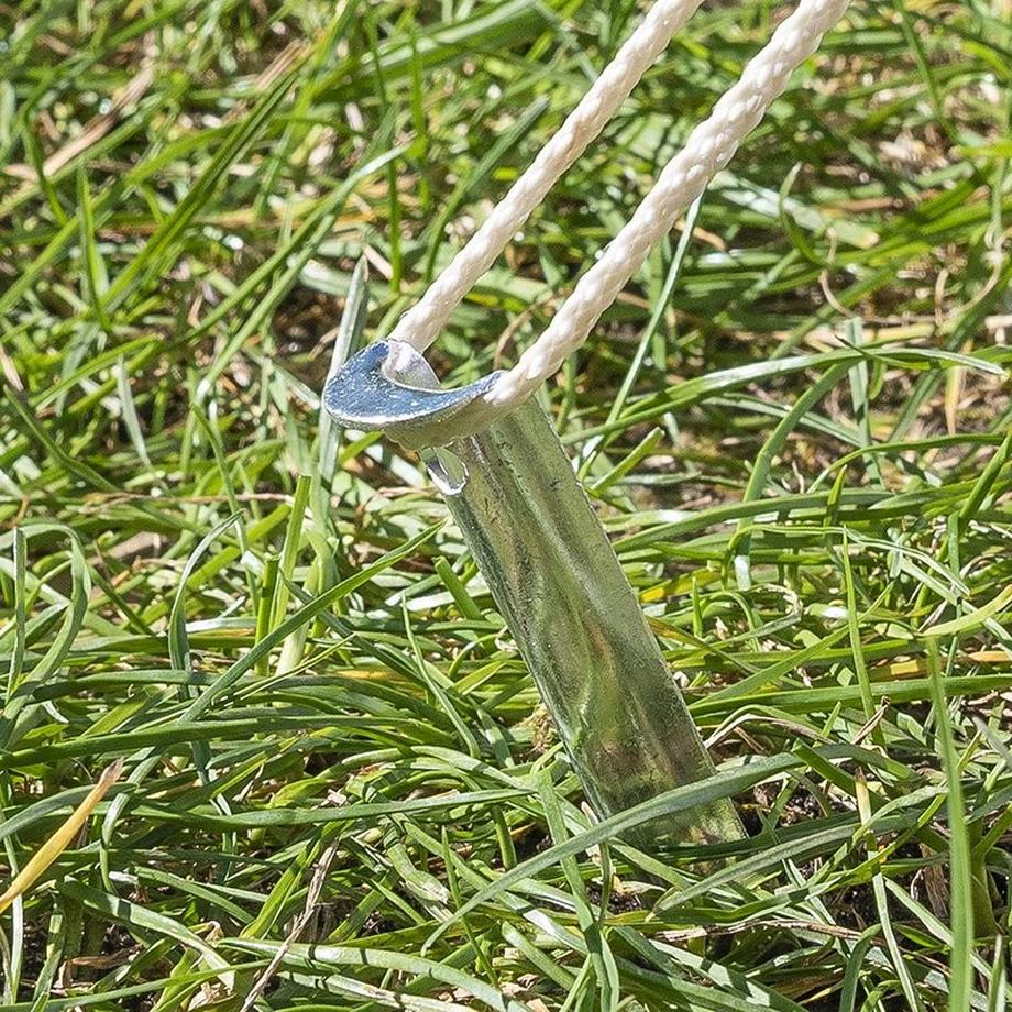 Pricenet  Picchetto semitondo in alluminio da 22 cm 