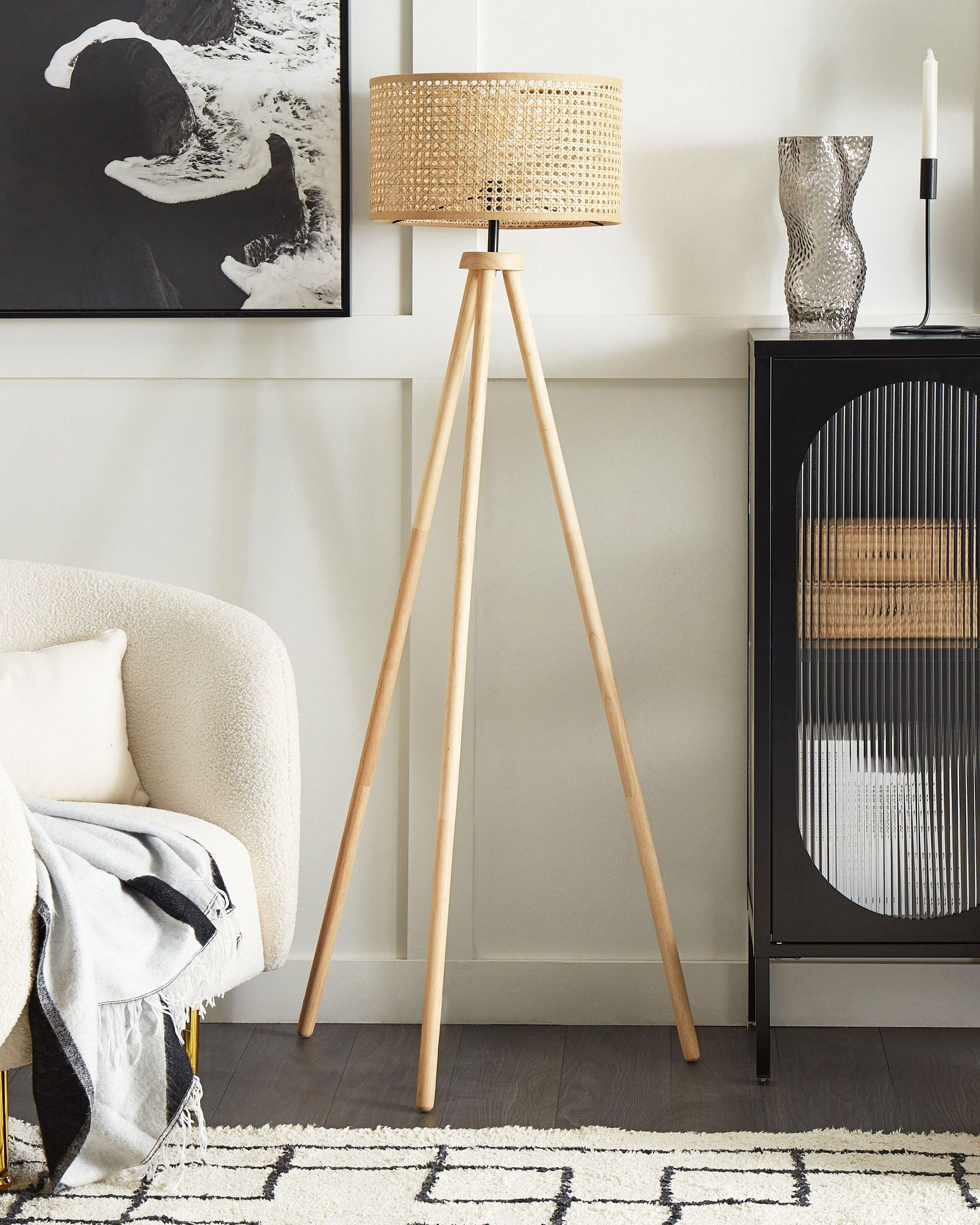 Beliani Lampadaire en Rotin Boho PENTON  