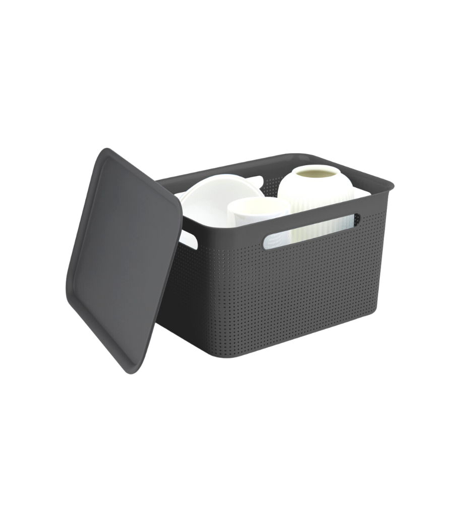 Image of Brisen Aufbewahrungsbox Anthrazit 16l – Mit Deckel Unisex Anthrazit 36cm