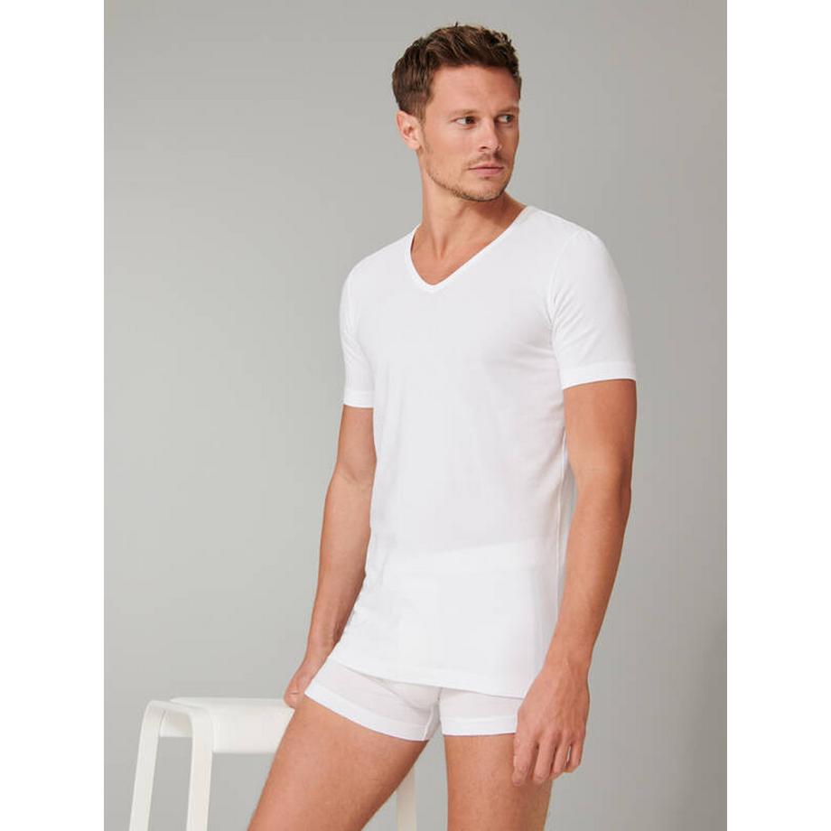 Schiesser Organic Cotton T-Shirt Scollo a V Confezione da 2  