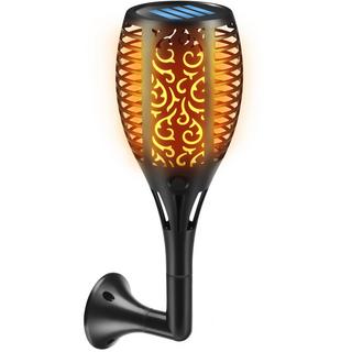 Tectake Set di 6 lampade solari Flare, LED, sensore crepuscolare  