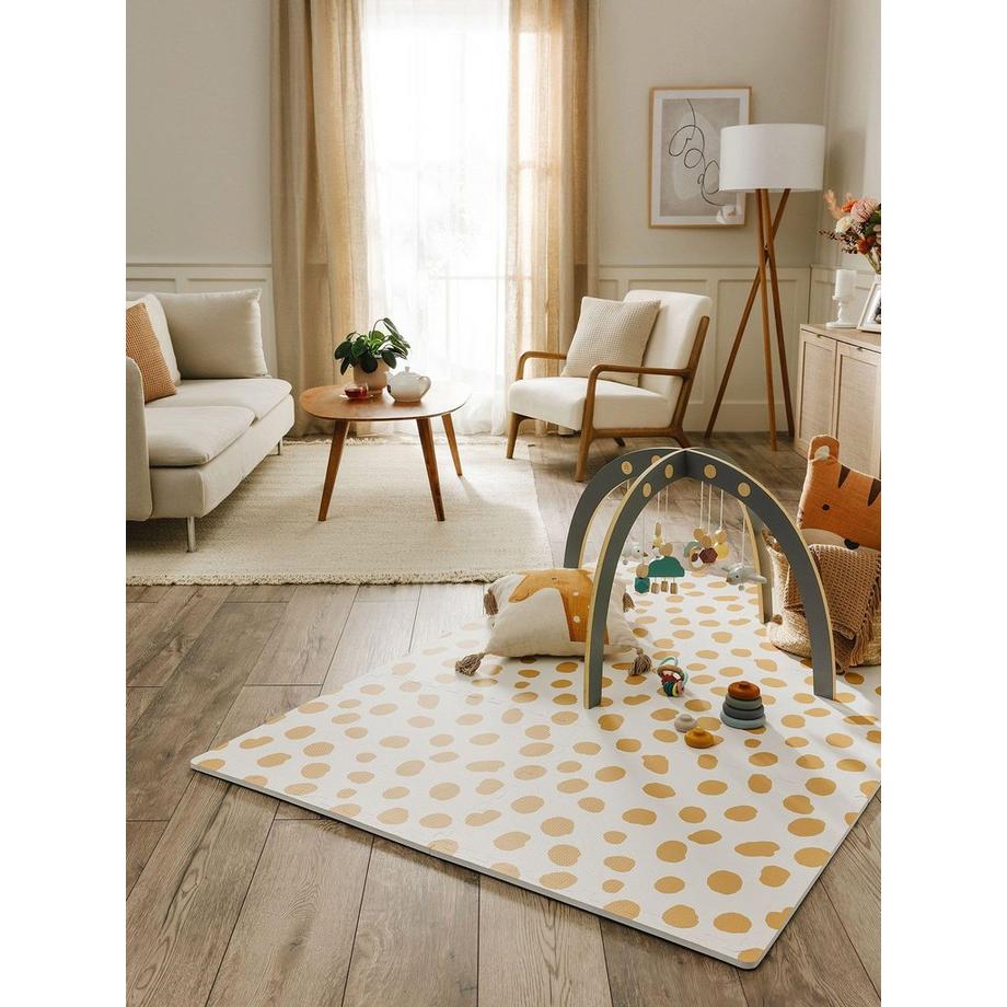 Benuta Tapis de jeu Savannah Crème/Jaune  