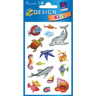 Z-DESIGN Z-DESIGN Sticker Kids 53707 Meerestiere 2 Stück  