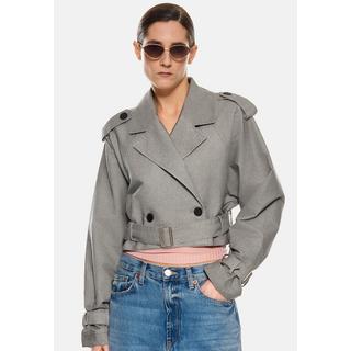 RICANO  Cropped  Jacke Elvira, mit Reverskragen und Gürtel 