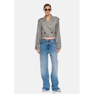 RICANO  Cropped  Jacke Elvira, mit Reverskragen und Gürtel 