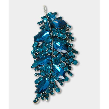 Joe Browns  Broche Feuille Strass 