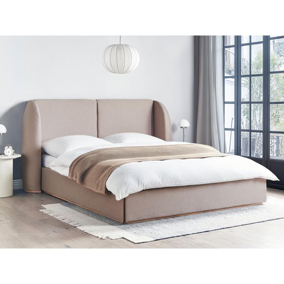 Beliani Lit ottoman en Tissu Moderne MONESTIER  