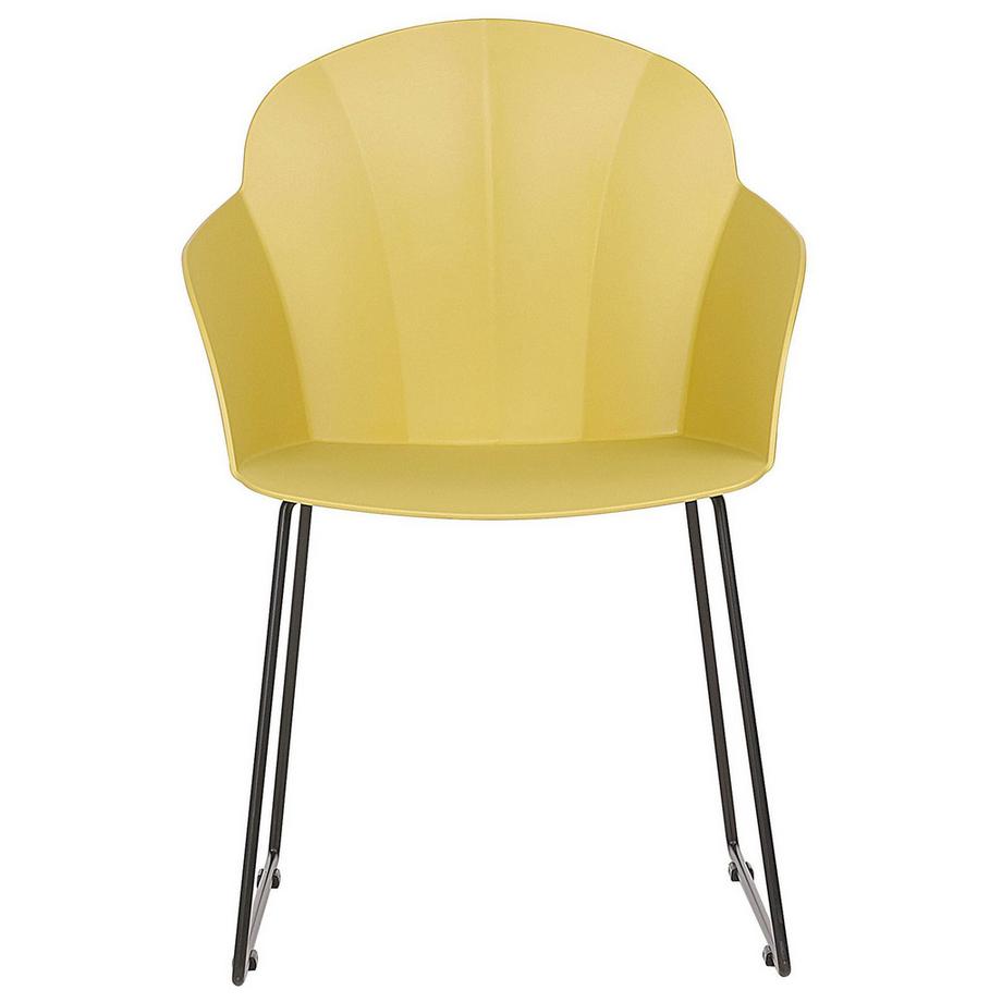 Beliani Set di 2 sedie da pranzo en Materiale sintetico Moderno SYLVA  