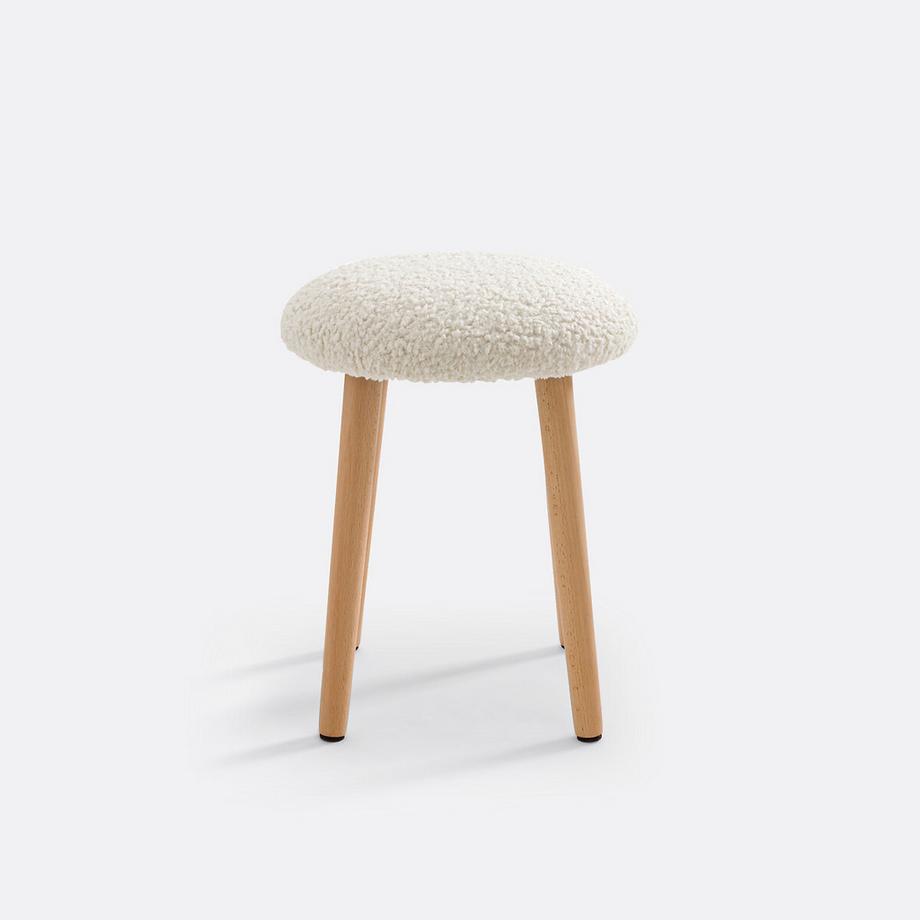 La Redoute Intérieurs Tabouret tissu bouclette  