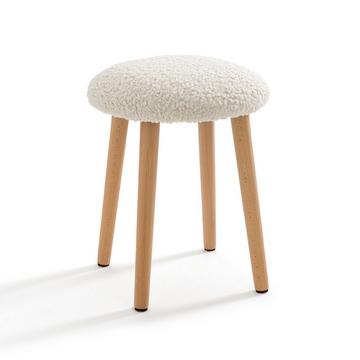 Tabouret tissu bouclette