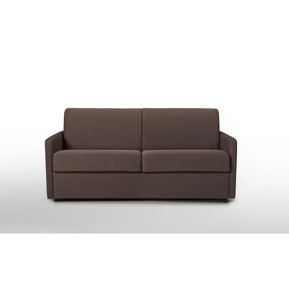 Vente-unique Canapé 3 places conible express en tissu CALIFE Couchage à  lattes larges 1Matelas  