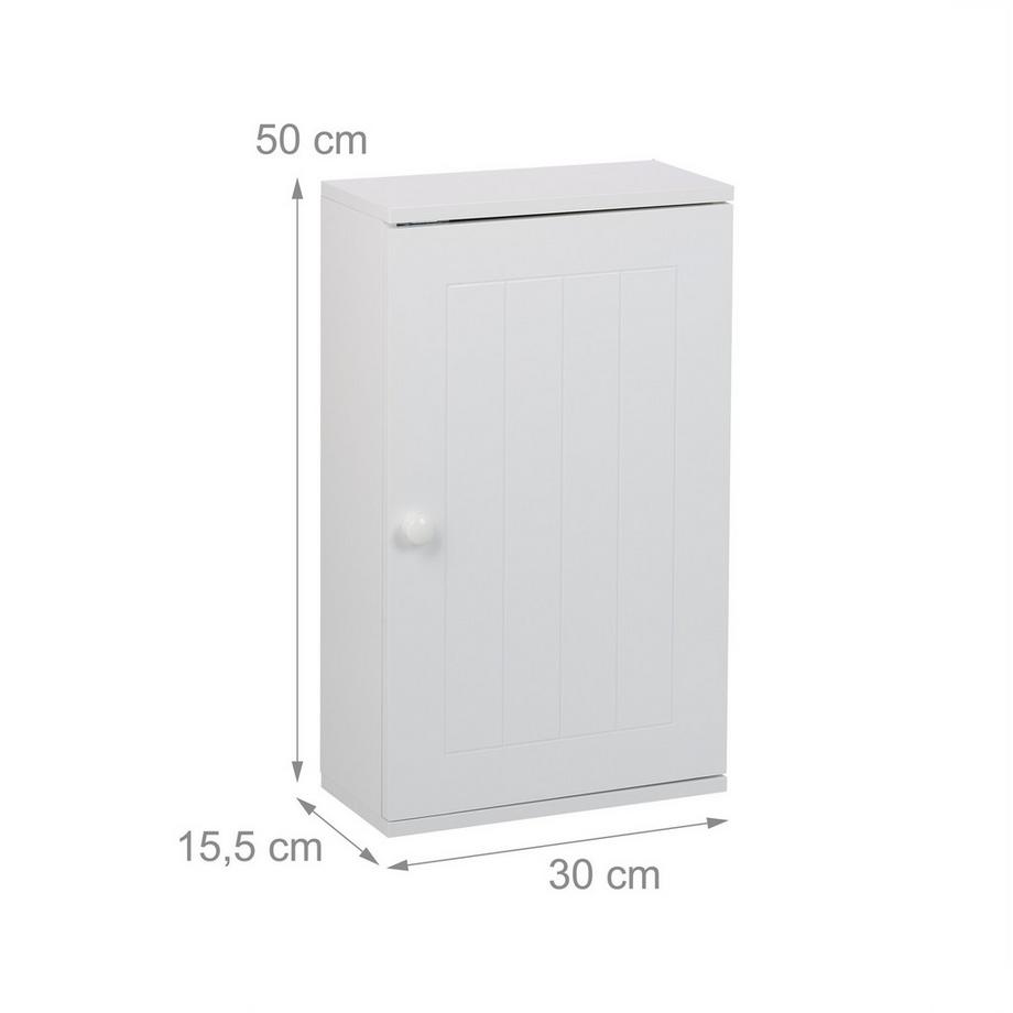 Northix Armoire murale de salle de bain, 2 compartiments  