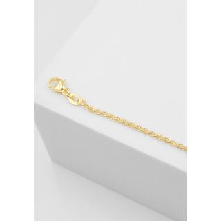 MUAU Schmuck  ID-Bracelet Rundanker Engel Gelbgold 750, 2mm, 14cm 