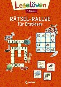 Leselöwen Rätsel-Rallye für Erstleser - 1. Klasse (orange) Loewe Lernen und Rätseln (Hrsg.); Rupp, Dominik (Illustrationen) Gebundene Ausgabe 