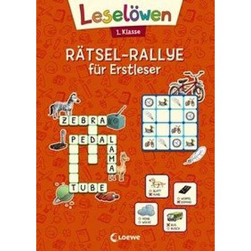 Leselöwen Rätsel-Rallye für Erstleser - 1. Klasse (orange)