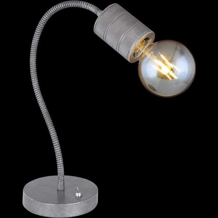 mutoni Lampada da tavolo Freddy metallo argento 1xE27  