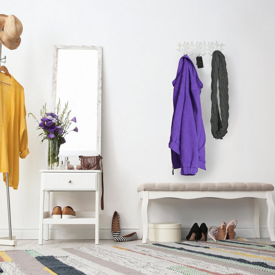 B2X Appendiabiti bianco con design di cavalli  